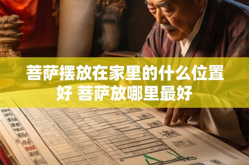 菩萨摆放在家里的什么位置好 菩萨放哪里最好