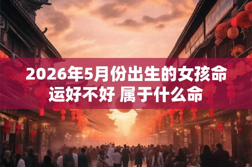 2026年5月份出生的女孩命运好不好 属于什么命