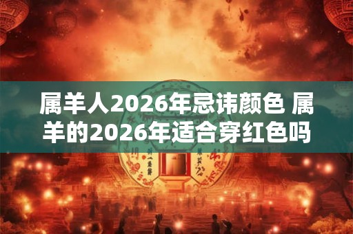 属羊人2026年忌讳颜色 属羊的2026年适合穿红色吗