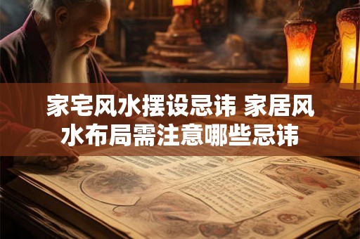 家宅风水摆设忌讳 家居风水布局需注意哪些忌讳