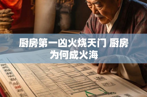 厨房第一凶火烧天门 厨房为何成火海