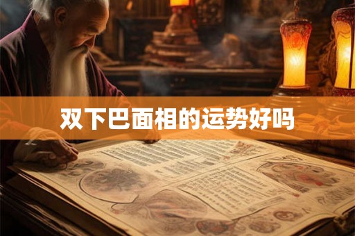 双下巴面相的运势好吗