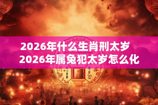 2026年什么生肖刑太岁   2026年属兔犯太岁怎么化解