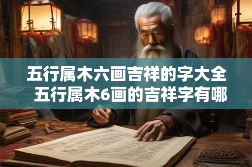 五行属木六画吉祥的字大全 五行属木6画的吉祥字有哪些 五行属木六画吉祥的字大全 五行属木6画的吉祥字有哪些