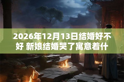 2026年12月13日结婚好不好 新娘结婚哭了寓意着什么 2026年12月13日结婚好不好 新娘结婚哭了寓意着什么