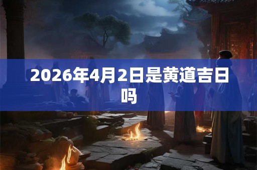 2026年4月2日是黄道吉日吗