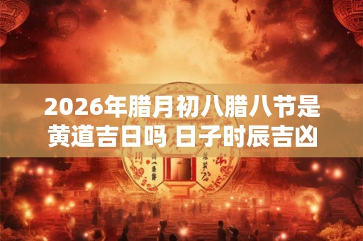 2026年腊月初八腊八节是黄道吉日吗 日子时辰吉凶 2026年腊月初八腊八节是黄道吉日吗 日子时辰吉凶