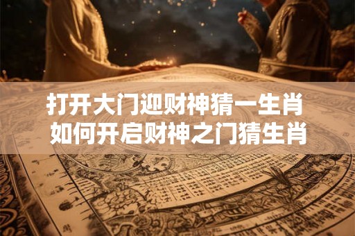 打开大门迎财神猜一生肖 如何开启财神之门猜生肖