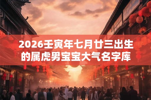 2026壬寅年七月廿三出生的属虎男宝宝大气名字库 2026壬寅年七月廿三出生的属虎男宝宝大气名字库