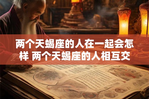两个天蝎座的人在一起会怎样 两个天蝎座的人相互交往会带来怎样的影响