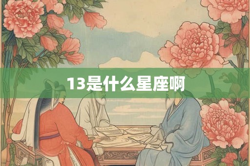 13是什么星座啊