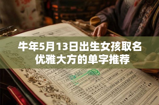 牛年5月13日出生女孩取名  优雅大方的单字推荐
