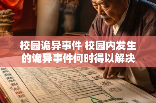 校园诡异事件 校园内发生的诡异事件何时得以解决