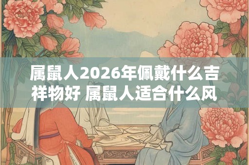 属鼠人2026年佩戴什么吉祥物好 属鼠人适合什么风水饰品 属鼠人2026年佩戴什么吉祥物好 属鼠人适合什么风水饰品