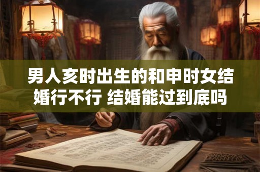男人亥时出生的和申时女结婚行不行 结婚能过到底吗