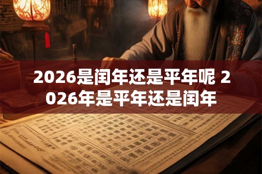 2026是闰年还是平年呢 2026年是平年还是闰年 2026是闰年还是平年呢 2026年是平年还是闰年