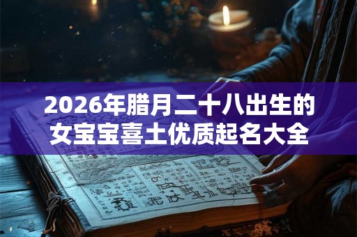 2026年腊月二十八出生的女宝宝喜土优质起名大全