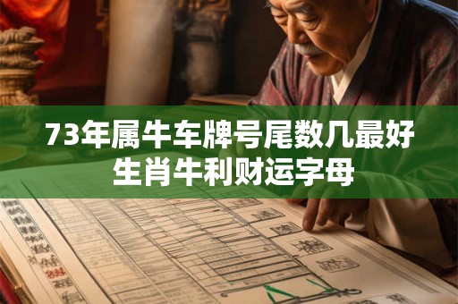 73年属牛车牌号尾数几最好 生肖牛利财运字母