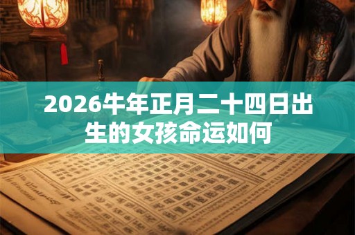 2026牛年正月二十四日出生的女孩命运如何