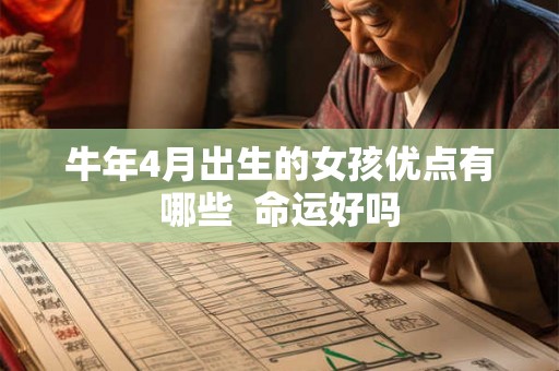 牛年4月出生的女孩优点有哪些 命运好吗 牛年4月出生的女孩优点有哪些 命运好吗