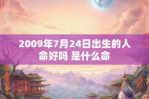 2009年7月24日出生的人命好吗 是什么命