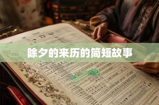 除夕的来历的简短故事