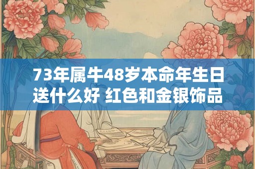 73年属牛48岁本命年生日送什么好 红色和金银饰品
