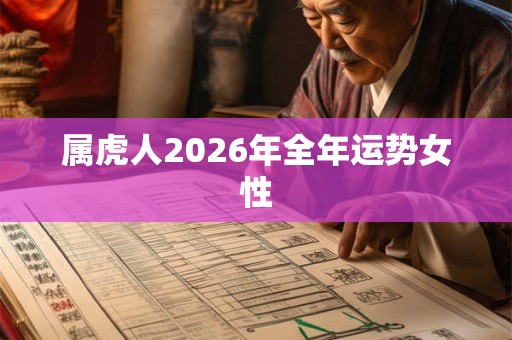 属虎人2026年全年运势女性 属虎人2026年全年运势女性