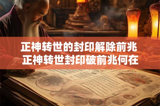正神转世的封印解除前兆 正神转世封印破前兆何在