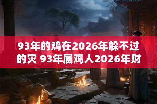 93年的鸡在2026年躲不过的灾 93年属鸡人2026年财神方位