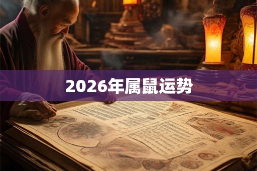 2026年属鼠运势
