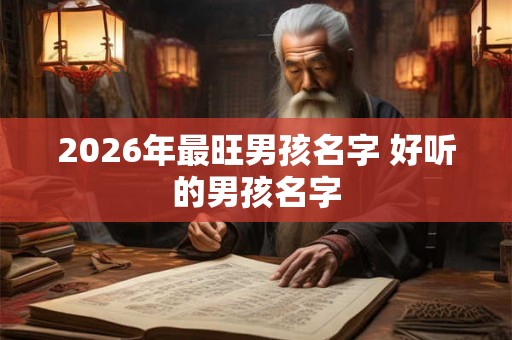 2026年最旺男孩名字 好听的男孩名字 2026年最旺男孩名字 好听的男孩名字