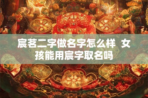 宸茗二字做名字怎么样  女孩能用宸字取名吗