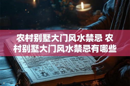 农村别墅大门风水禁忌 农村别墅大门风水禁忌有哪些