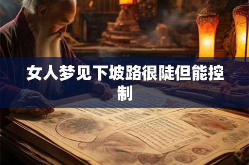 女人梦见下坡路很陡但能控制