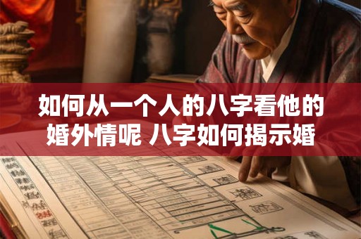 如何从一个人的八字看他的婚外情呢 八字如何揭示婚外情 如何从一个人的八字看他的婚外情呢 八字如何揭示婚外情
