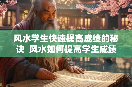 风水学生快速提高成绩的秘诀  风水如何提高学生成绩