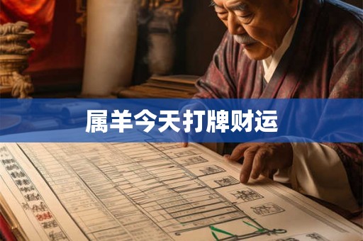 属羊今天打牌财运