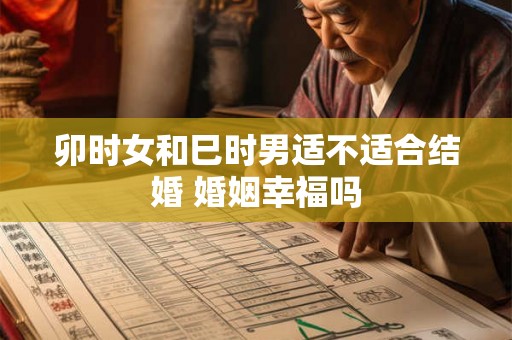 卯时女和巳时男适不适合结婚 婚姻幸福吗