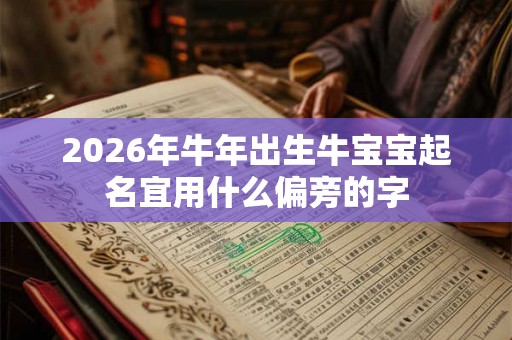 2026年牛年出生牛宝宝起名宜用什么偏旁的字