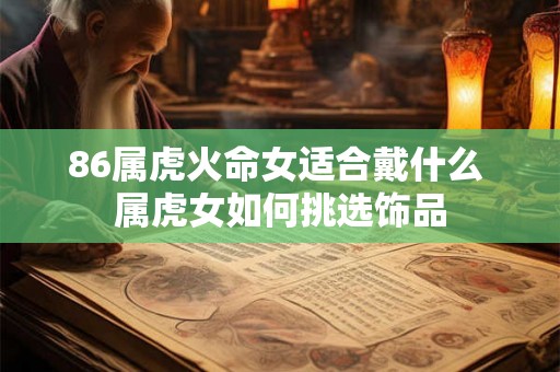 86属虎火命女适合戴什么 属虎女如何挑选饰品