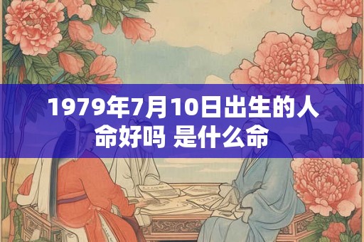1979年7月10日出生的人命好吗 是什么命