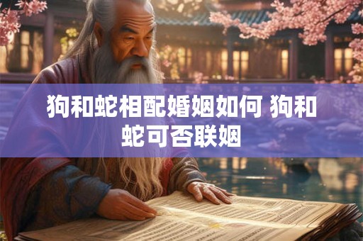 狗和蛇相配婚姻如何 狗和蛇可否联姻 狗和蛇相配婚姻如何 狗和蛇可否联姻