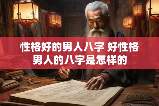 性格好的男人八字 好性格男人的八字是怎样的 性格好的男人八字 好性格男人的八字是怎样的