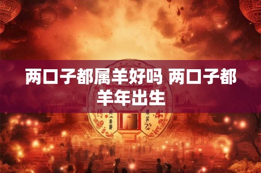 两口子都属羊好吗 两口子都羊年出生
