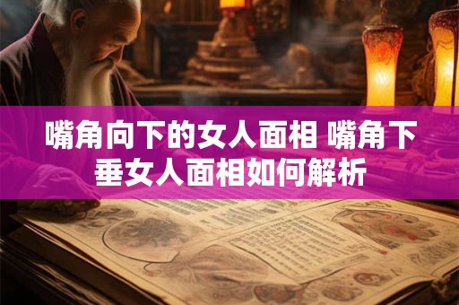 嘴角向下的女人面相 嘴角下垂女人面相如何解析