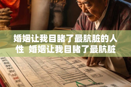 婚姻让我目睹了最肮脏的人性  婚姻让我目睹了最肮脏的人性