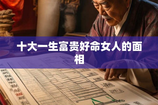十大一生富贵好命女人的面相