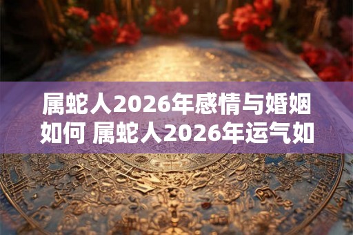 属蛇人2026年感情与婚姻如何 属蛇人2026年运气如何