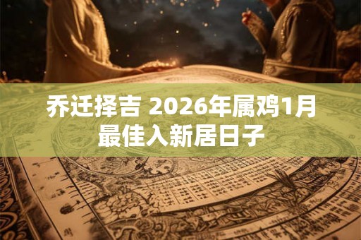 乔迁择吉 2026年属鸡1月最佳入新居日子